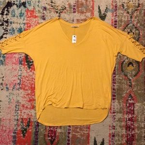 Express One Eleven V Neck Shirt